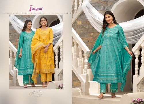 Psyna Pehnava Vol 4 Fancy Kurti With Bottom Dupatta Collection